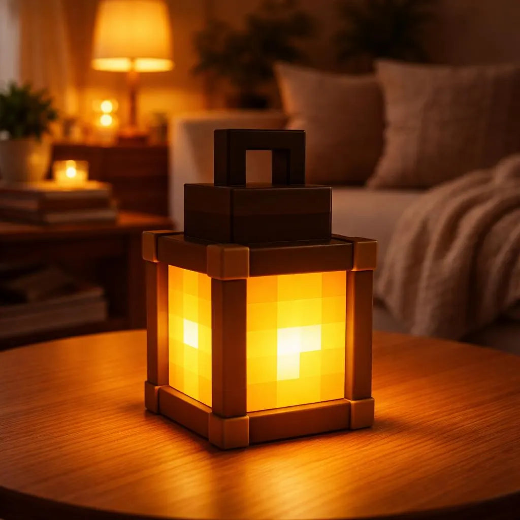 Pixel Style LED Lantern – 16 Color Ambient Gaming Room Light