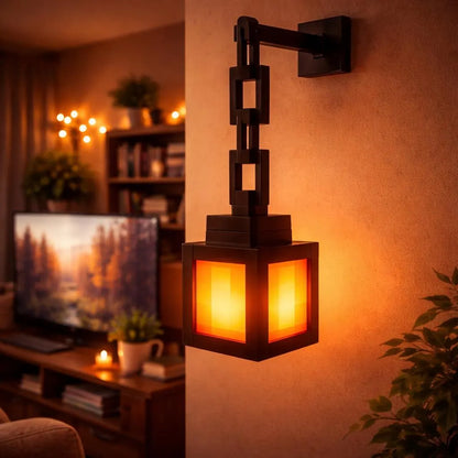 Pixel Style LED Lantern – 16 Color Ambient Gaming Room Light