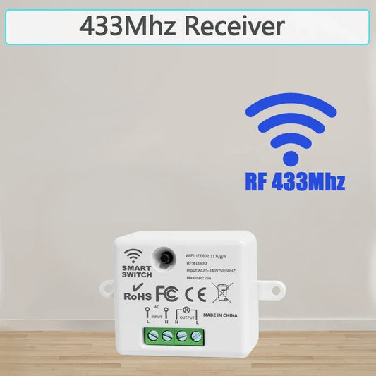 Smart Wireless Switch RF 433Mhz Self-Powered Push Button Wall Panels Remote Controller Light Switch Waterproof Wall Switch