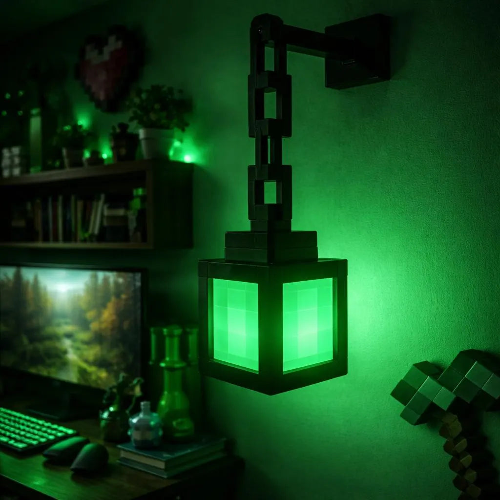 Pixel Style LED Lantern – 16 Color Ambient Gaming Room Light