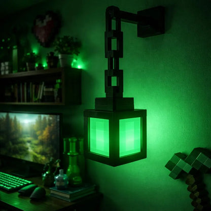 Pixel Style LED Lantern – 16 Color Ambient Gaming Room Light